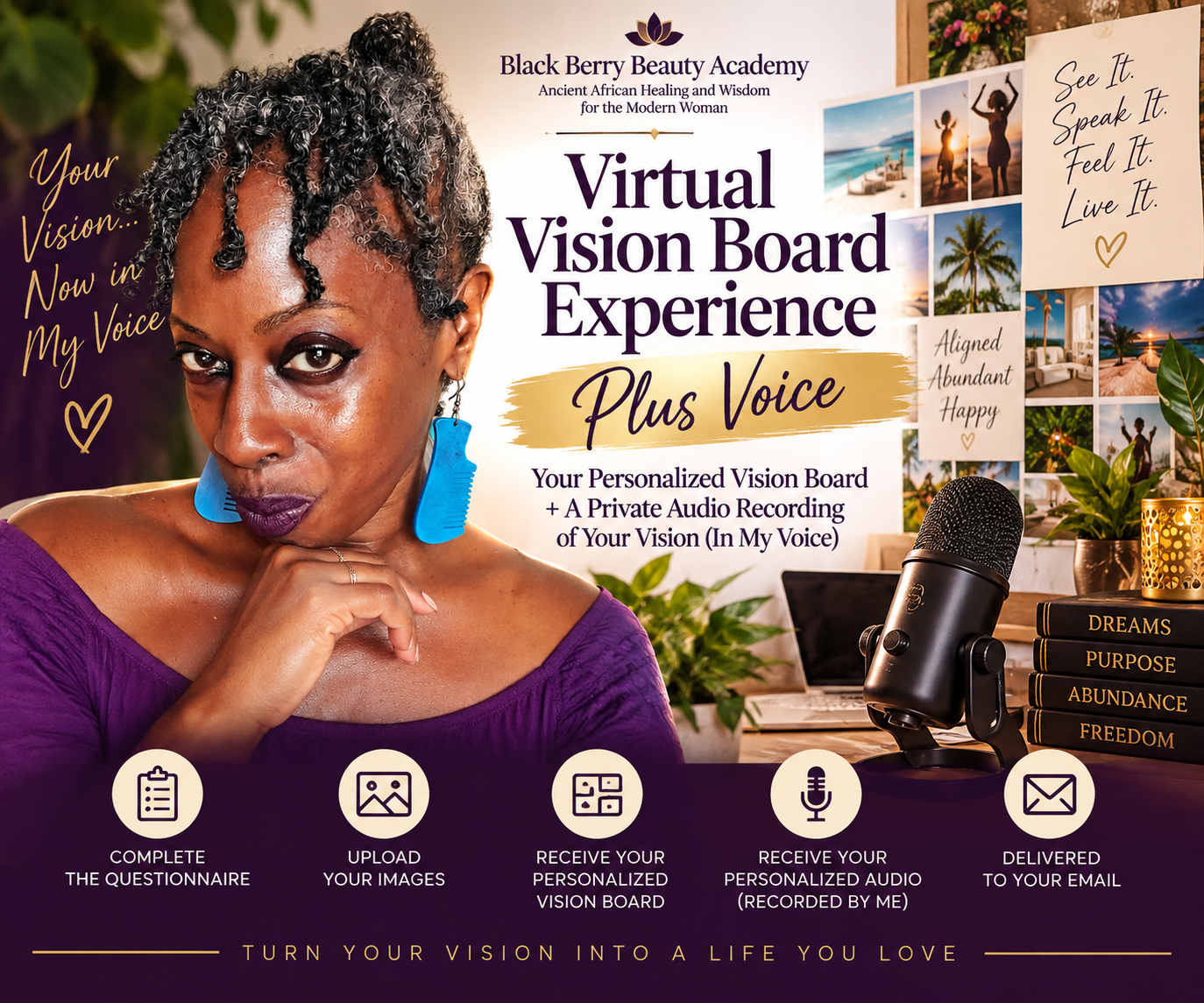 THE HIGHER LIFE VISION EXPERIENCE™  PLUS PERSONALIZED AUDIO       in Lisa Marie's Voice