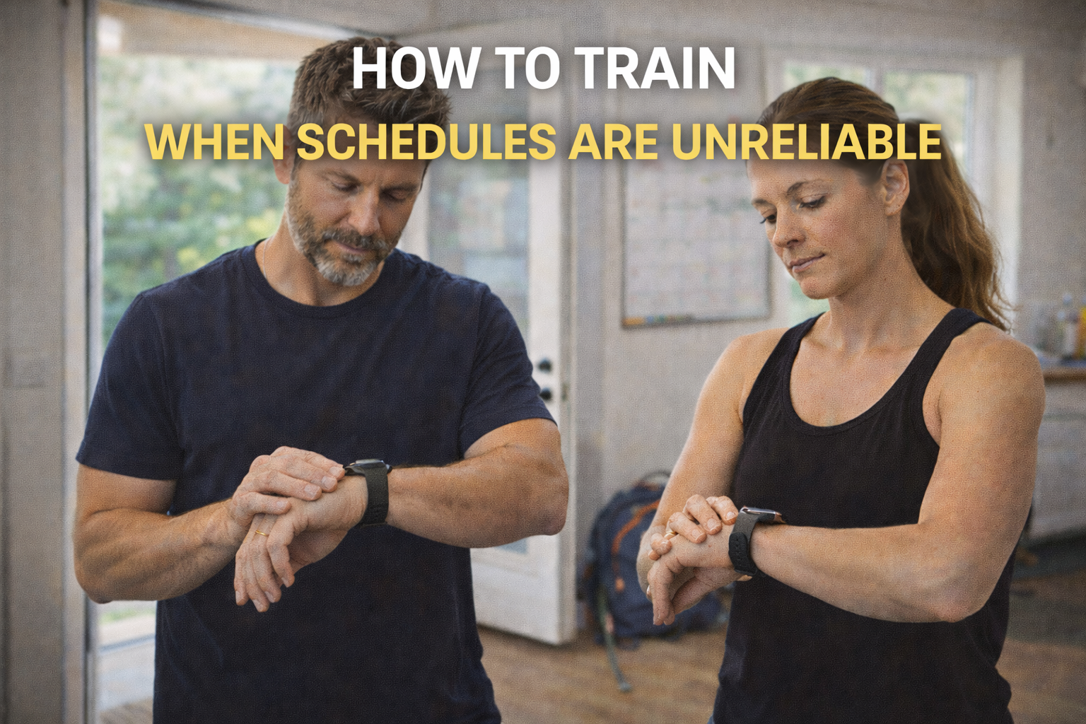 How to Train When Schedules Are Unreliable