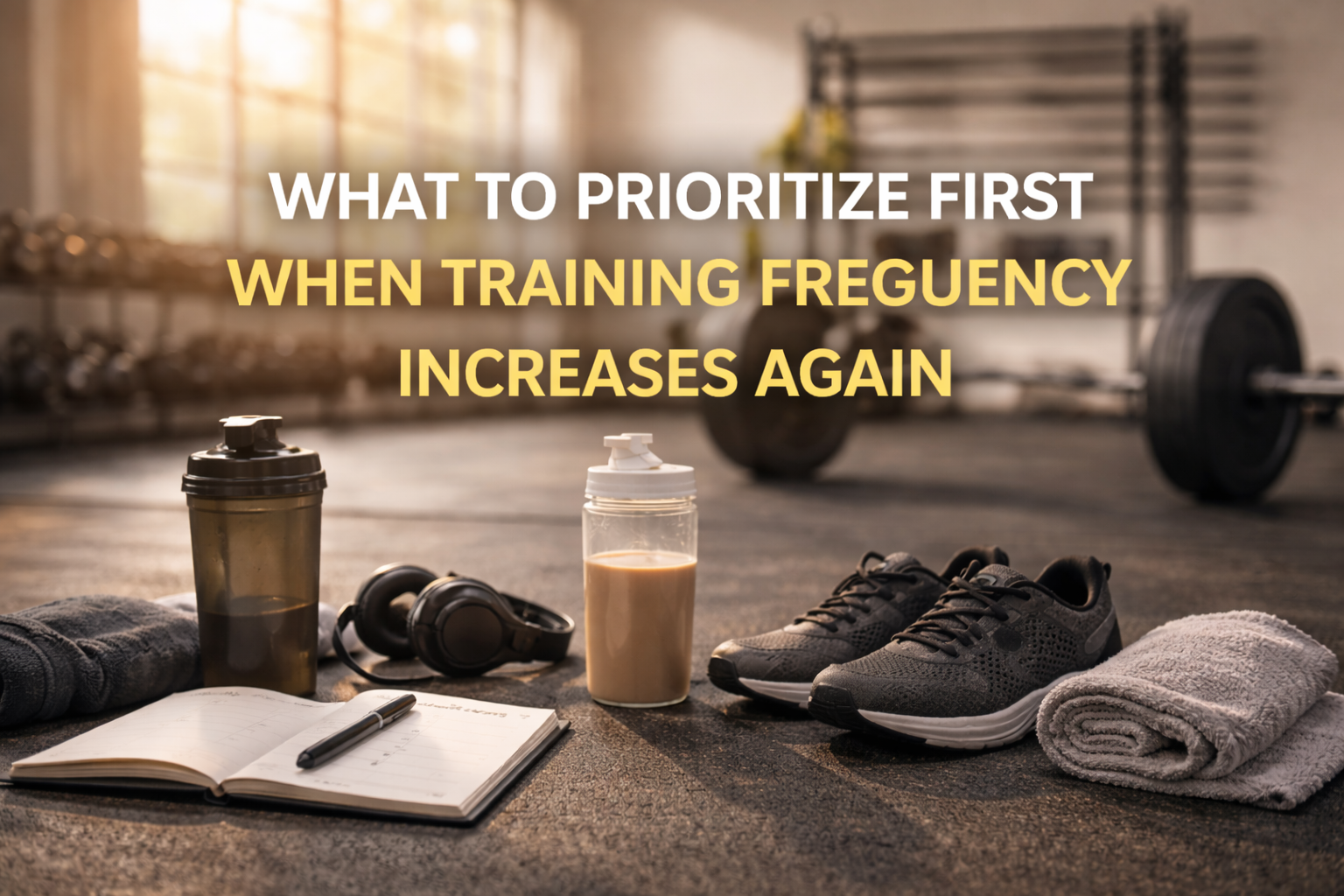 What to Prioritize First When Training Frequency Increases Again