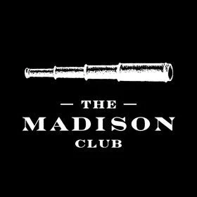 Logo for The Madison Club featuring a stylized golf club above the club's name.