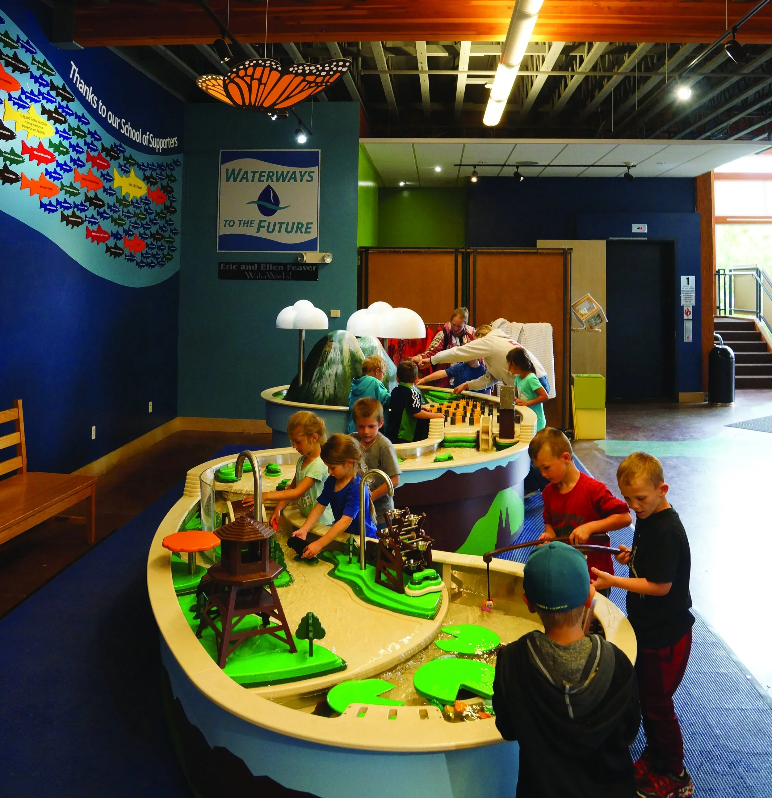 hands-on science exhibit at ExplorationWorks Helena 