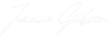 Signature of Jamie Gibson in white on black background