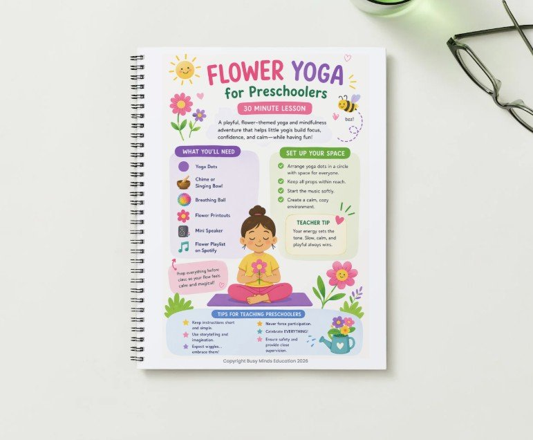 Flower Yoga Preschool Lesson Plan (30 Minutes)