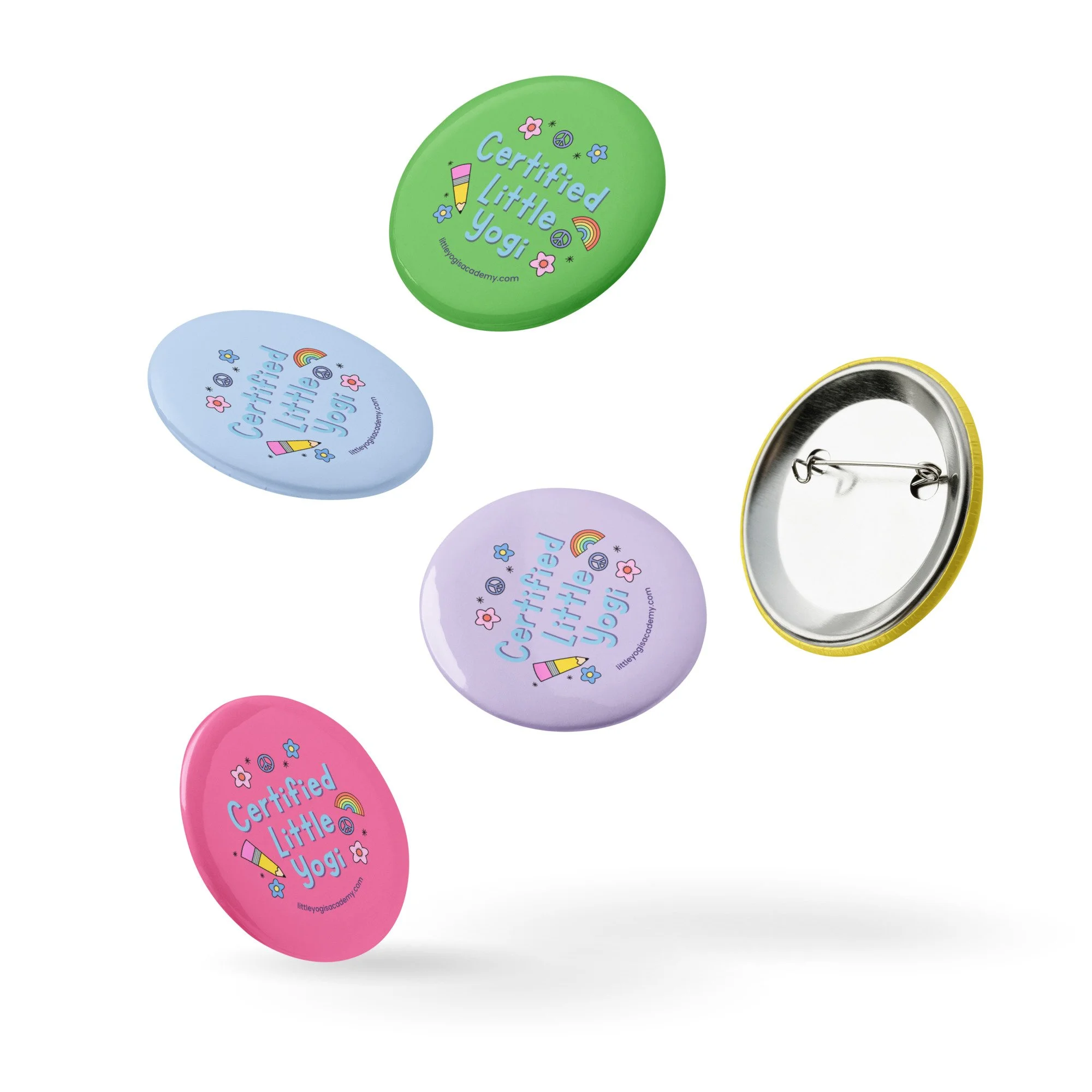 Little Yogis Academy® Student Reward Pins (Set of 5)