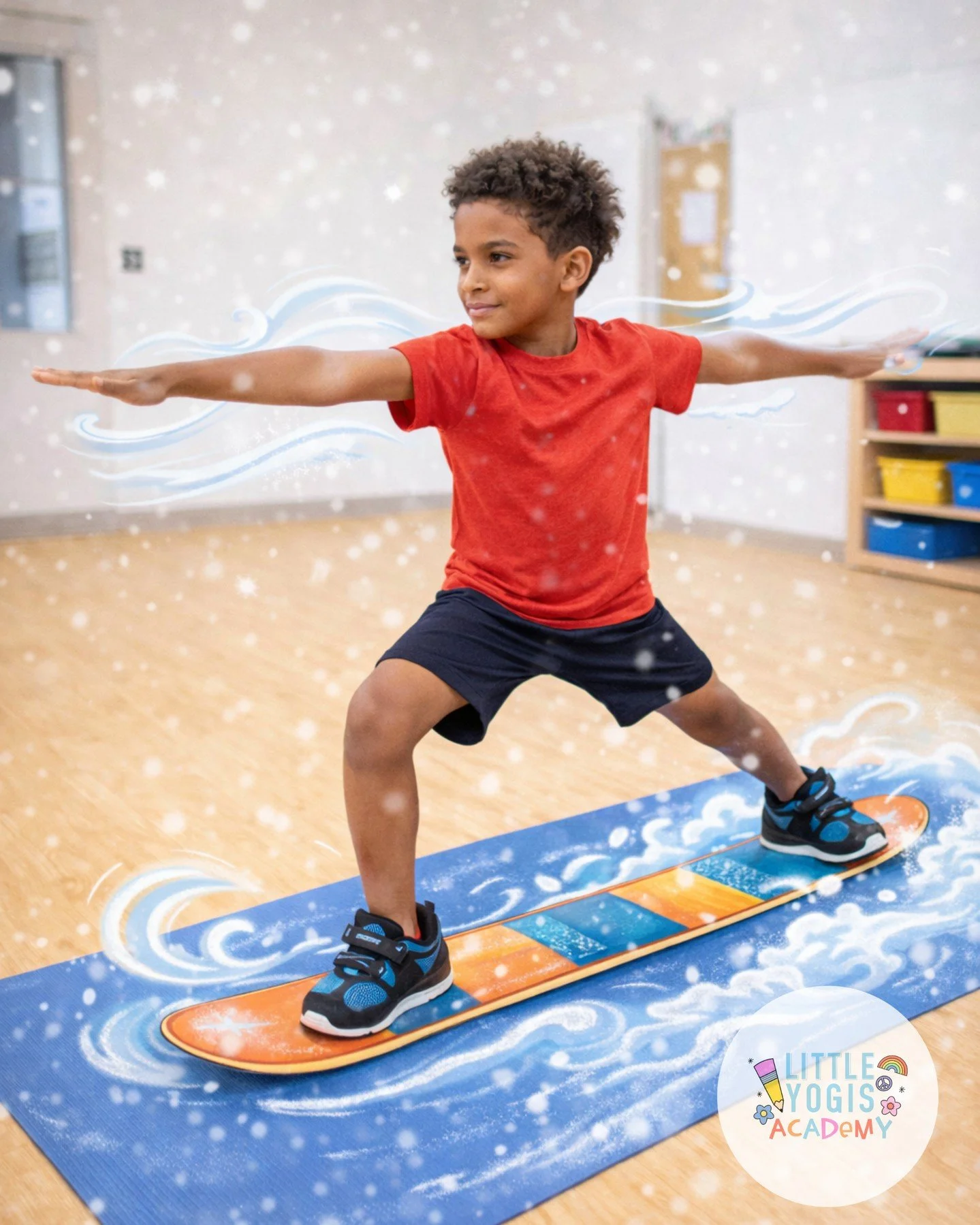 ❄️ Winter Sports + Kids Yoga = MAGIC ⛷️✨⁠
⁠
Who says winter movement has to stop when it&rsquo;s cold outside?⁠
⁠
We&rsquo;ve turned kids&rsquo; favorite winter sports into playful yoga poses&mdash;think skiing, snowboarding, skating, sledding, and e