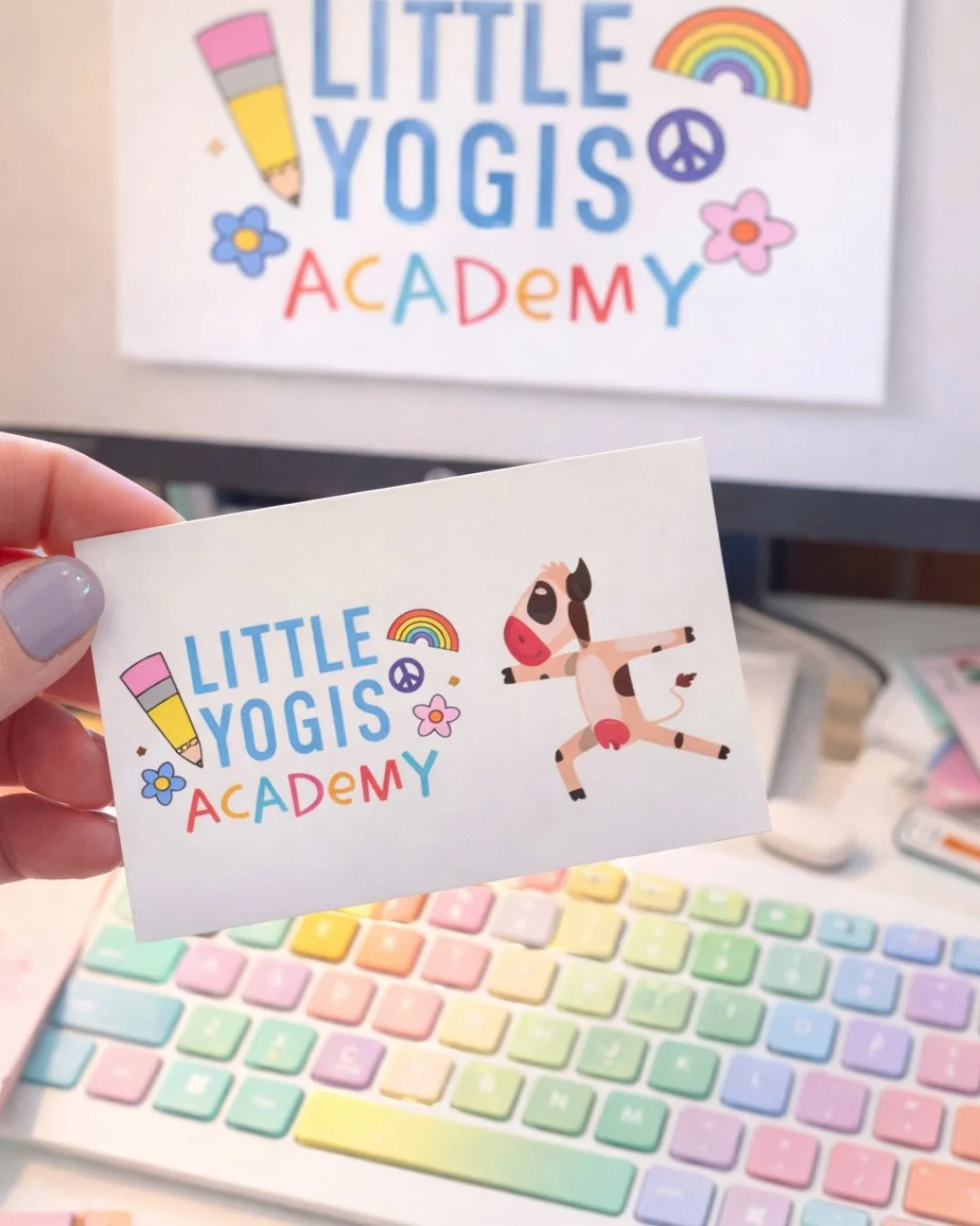 Living the dream&hellip; but not the &ldquo;sleep-in and sip coffee&rdquo; kind. ☕✨⁠
The build something meaningful that changes children&rsquo;s lives kind. 💛🌈⁠
⁠
Being a Little Yogis Academy&reg; owner means early mornings, planning classes, pack