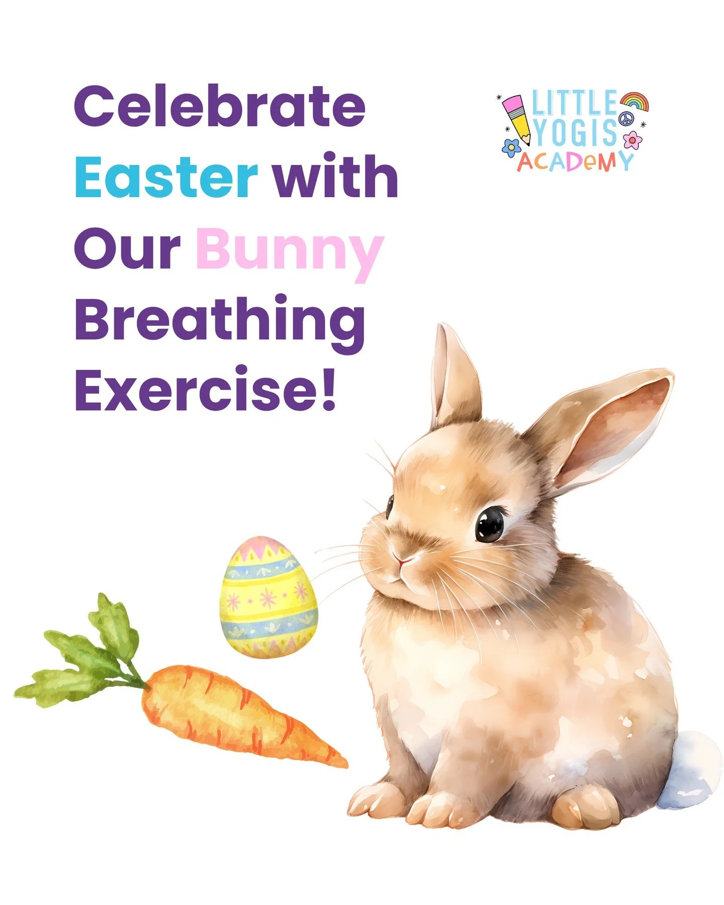 Hop into calm with our Little Yogis bunny breaths 🐰🌷⁠
⁠
Sniff, sniff through the nose&hellip;⁠
long, gentle exhale out the mouth&hellip;⁠
⁠
Just like a curious little bunny exploring a spring garden 🌼⁠
⁠
This simple breathing exercise helps our li