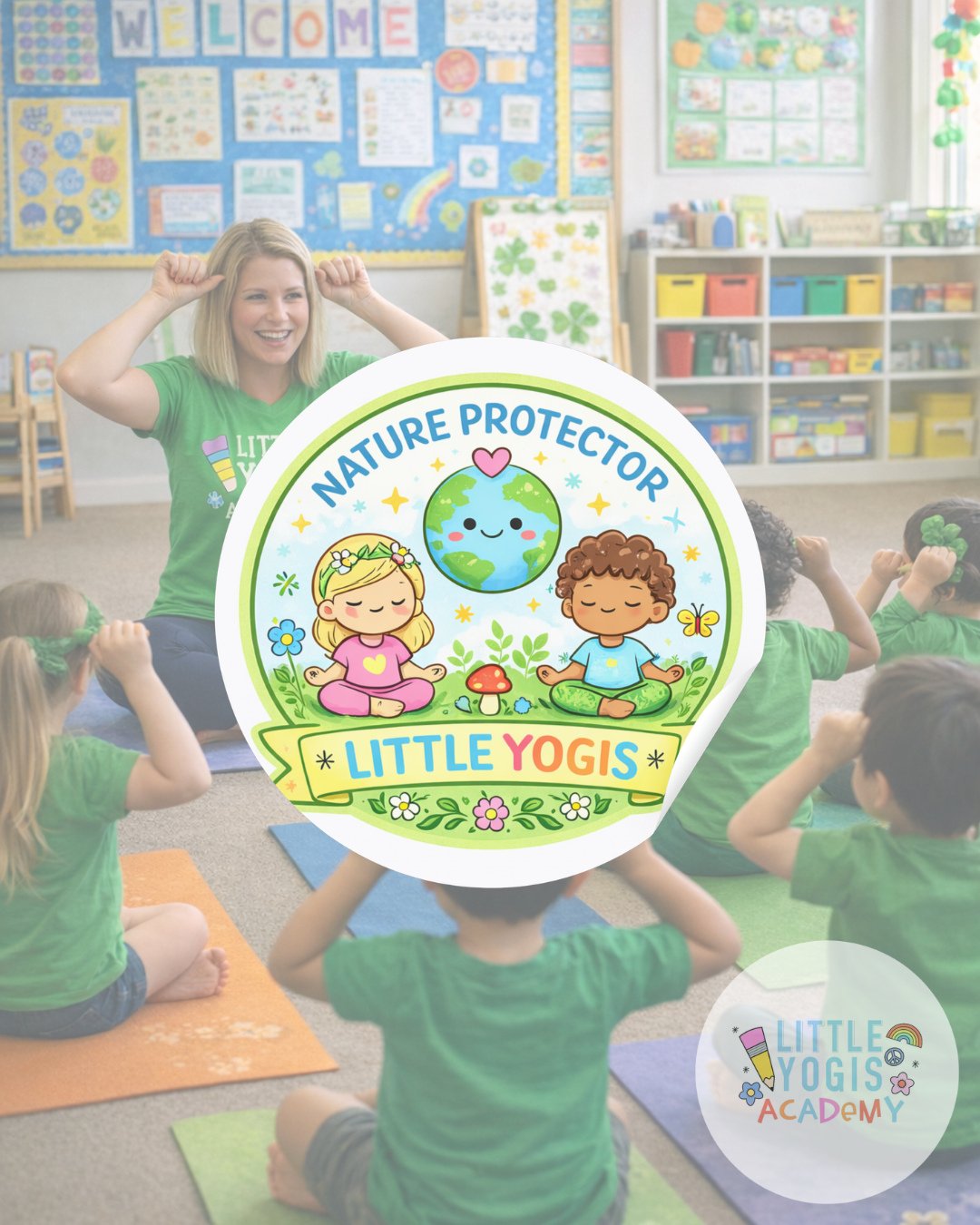 Earth Day is coming&hellip; and at Little Yogis, we&rsquo;re turning our classes into tiny ecosystems of calm, kindness, and connection 💚⁠
⁠
All month long in our childcare programs, our little yogis are:⁠
🌱 Growing from seed to tree in our yoga fl