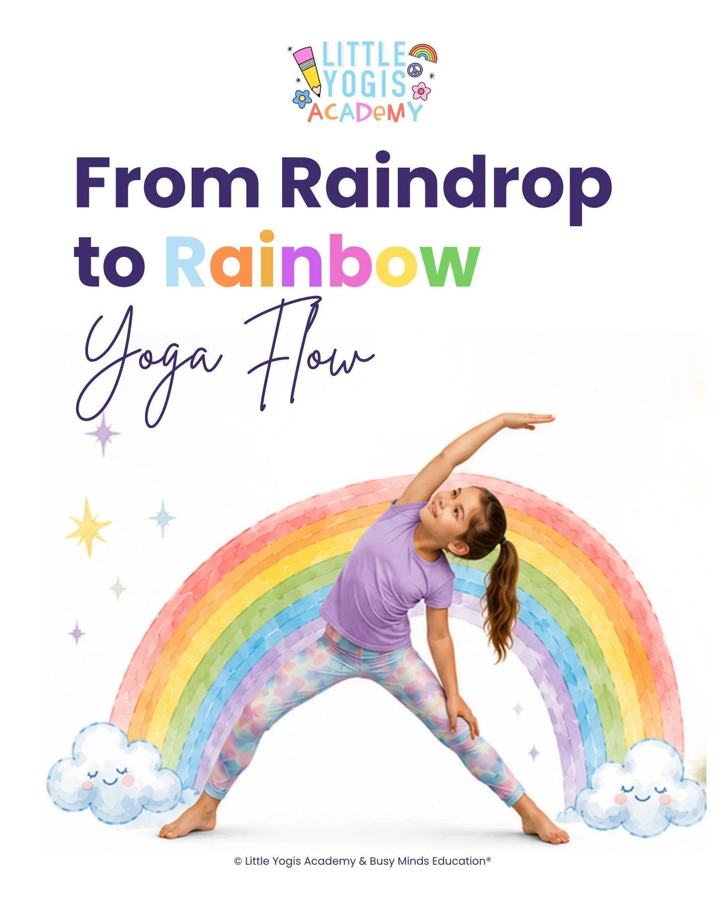 Try this yoga flow with us ☔️🌈