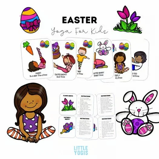 Easter Kids Yoga Lesson Plan 🌸🐰