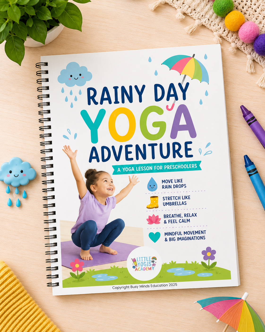 Rainy Day Yoga Adventure for Preschoolers