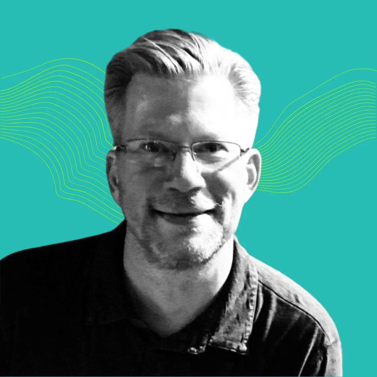 Black and white photo of the founder of Fautor Labs, a technology expert in precision marketing using data and machine learning.