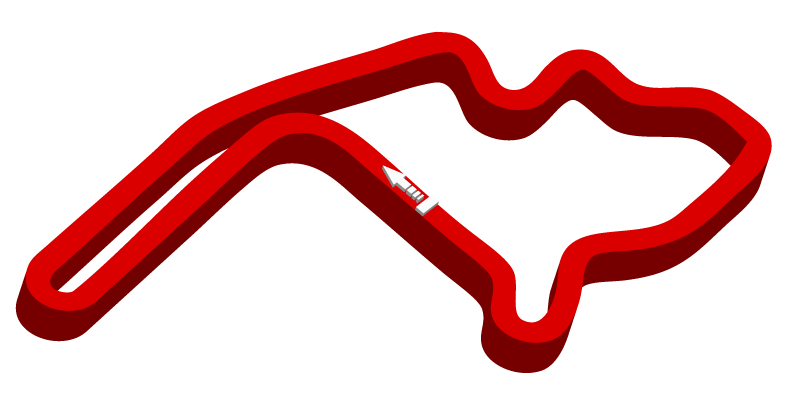 Red 3-D outline of Mid Ohio