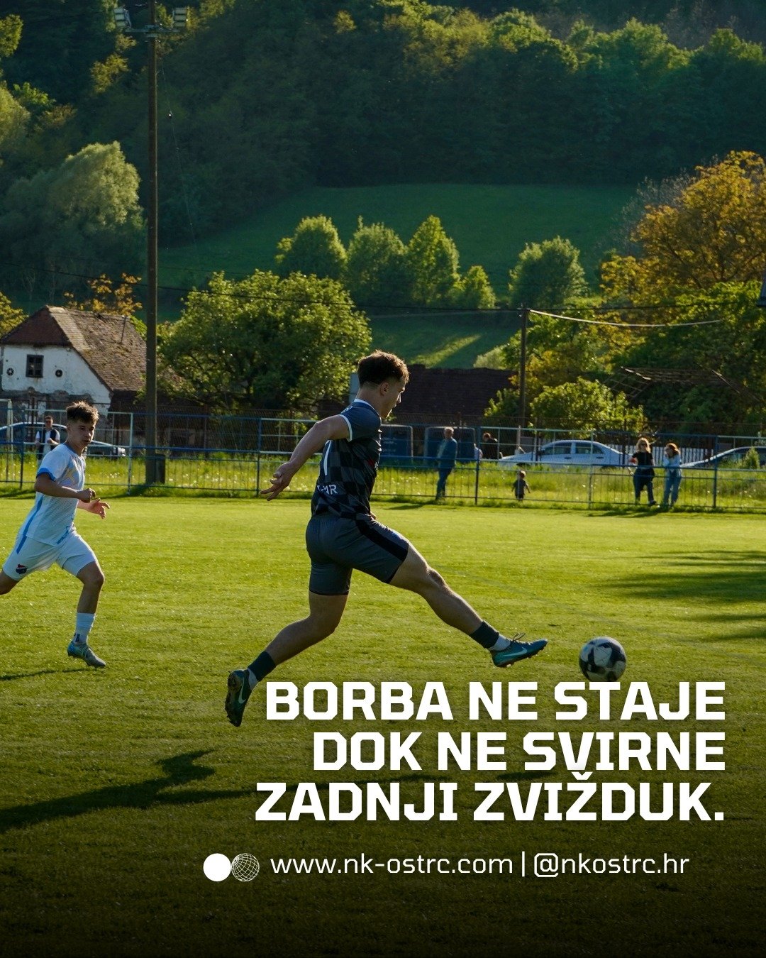 ⏱️ Borba ne prestaje dok ne svirne zadnji zvižduk.

Na terenu dajemo sve od sebe &ndash; od prve do zadnje minute. Nema odustajanja, nema predaje, samo srce i želja za pobjedom! 💪⚽️

Zajedno di&scaron;emo za klub. 🔵⚪

#nk #o&scaron;trc #zlatar #nog