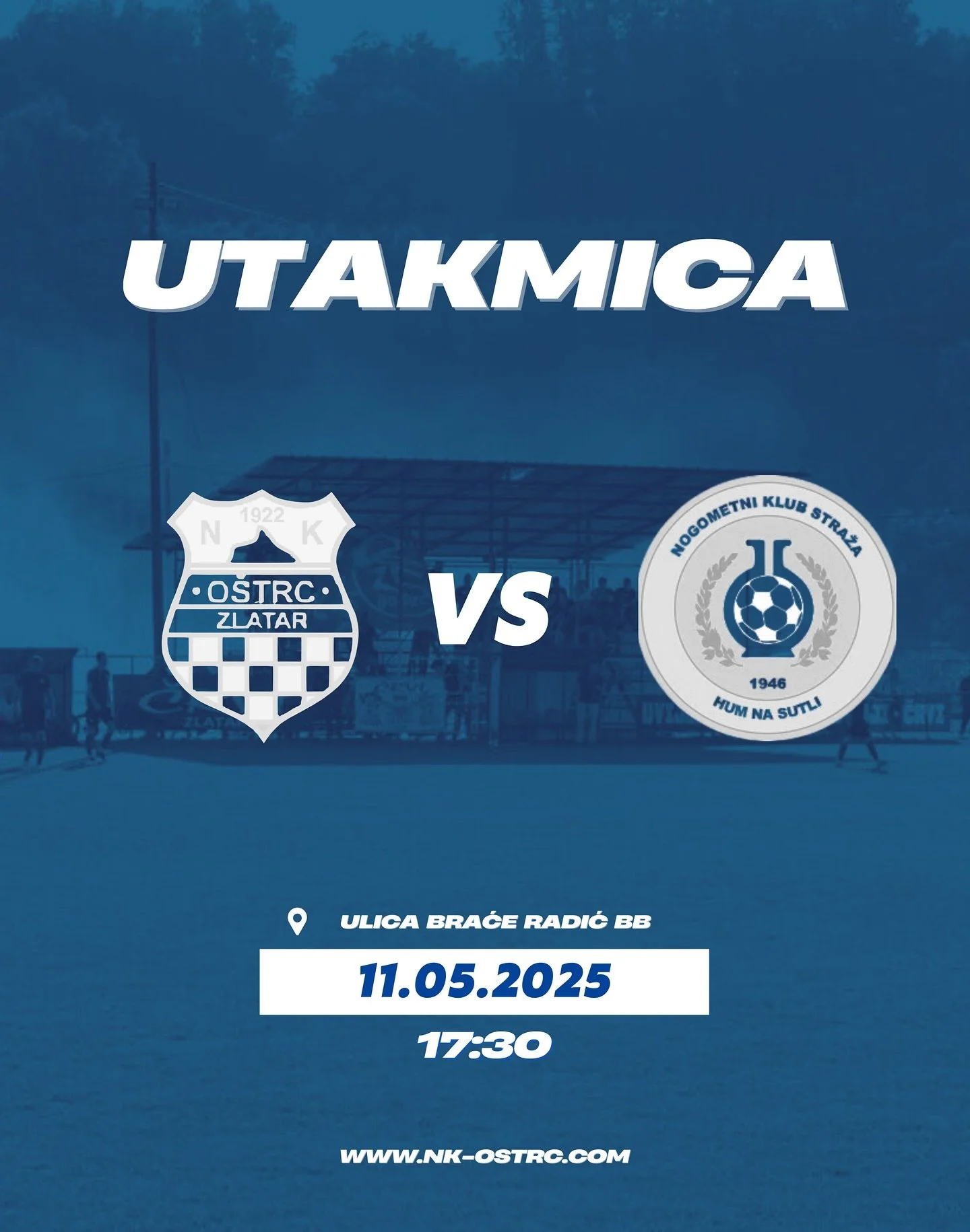 Vidimo i družimo se ove nedjelje 11.05.2025. na domaćem terenu! 💙

 #nk #o&scaron;trc #zlatar #nogomet #ekipa #team #juniori #seniori #limači #zagorje #krapinskozagorskažupanija #hnl #liga #fussball #nogometa&scaron;i #hrvatska #zagreb