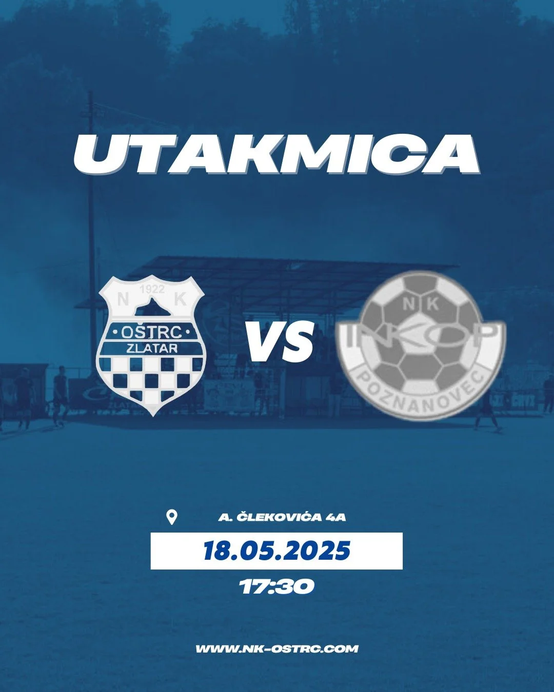 📣 Novo gostovanje pred nama! ⚽️

U nedjelju, 18.5. u 17:30 sati, na&scaron;i dečki gostuju u Poznanovcu gdje nas očekuje utakmica protiv NK Inkop!

Motivacije ne nedostaje, a svaka utakmica je prilika za nova tri boda. Podr&scaron;ka s tribina nam u