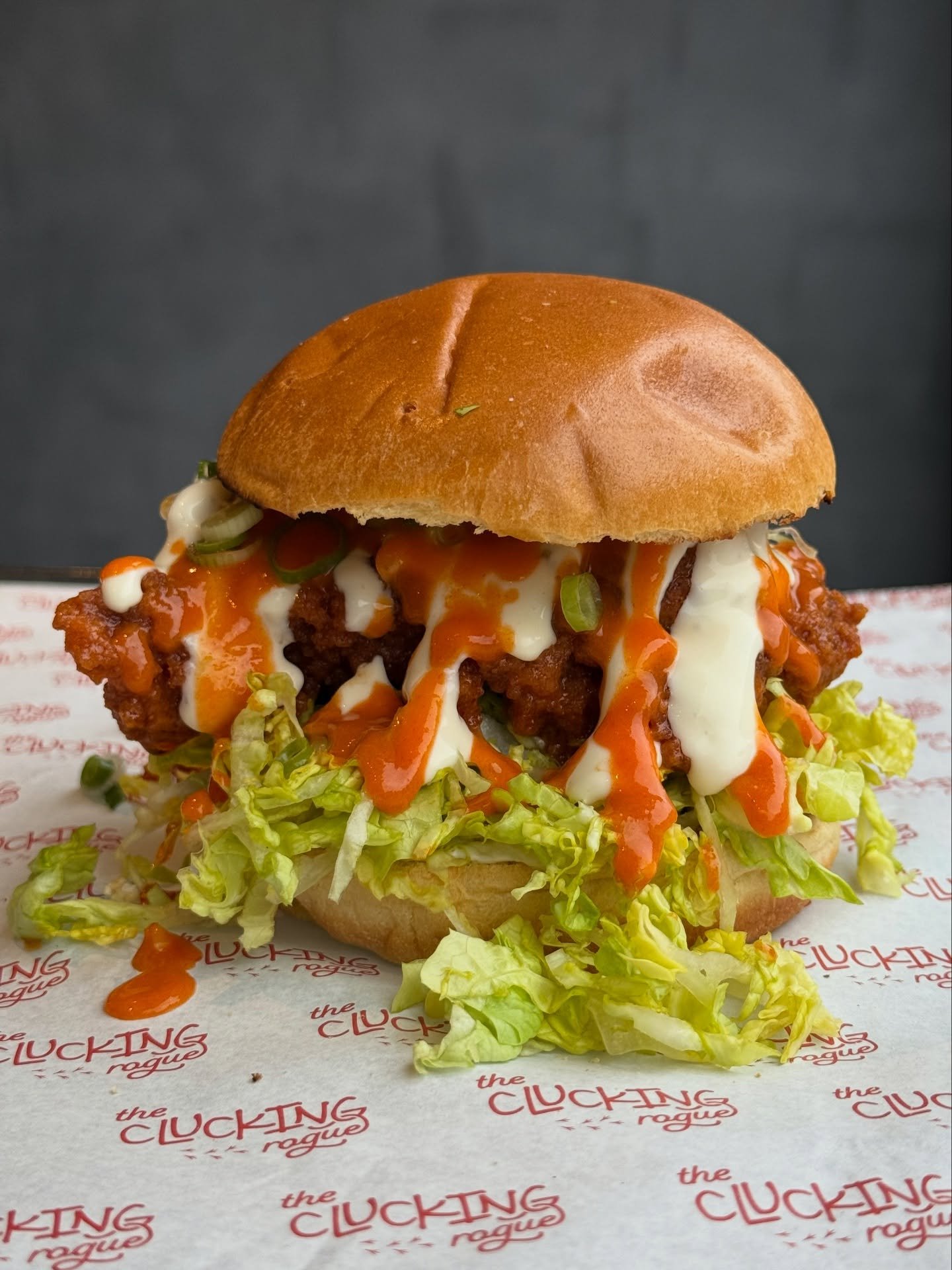 Calling all buffalo sauce fans 🥵 Our burger special running on our next pop-up dates on the 27th &amp; 28th February is this extra saucy &lsquo;Cluckin&rsquo; Blue Buff&rsquo; 🐔 

Made with our classic crispy chicken cutlet, buffalo sauce, blue che