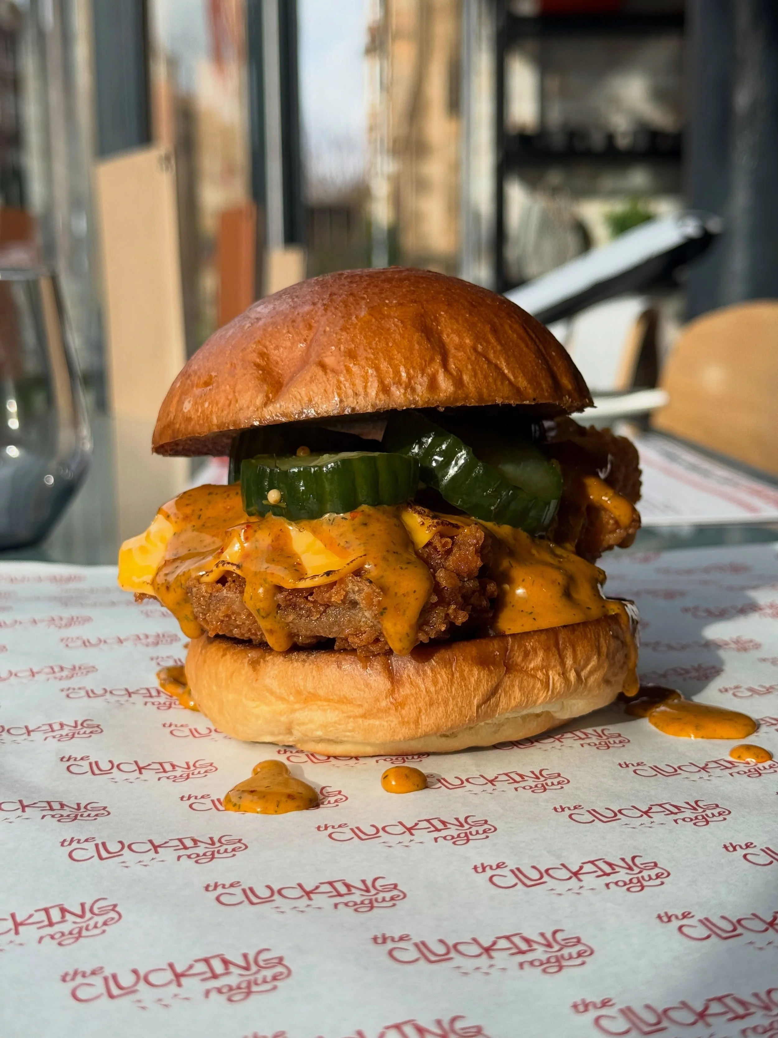 You&rsquo;ve not had a proper chicken burger &lsquo;til you&rsquo;ve had a Crispy Cluckin&rsquo; burger 👀 🍗 

We&rsquo;re back with our fried chicken pop up restaurant on the 22nd, 23rd &amp; 24th for the spring bank holiday weekend. 

Tables are v