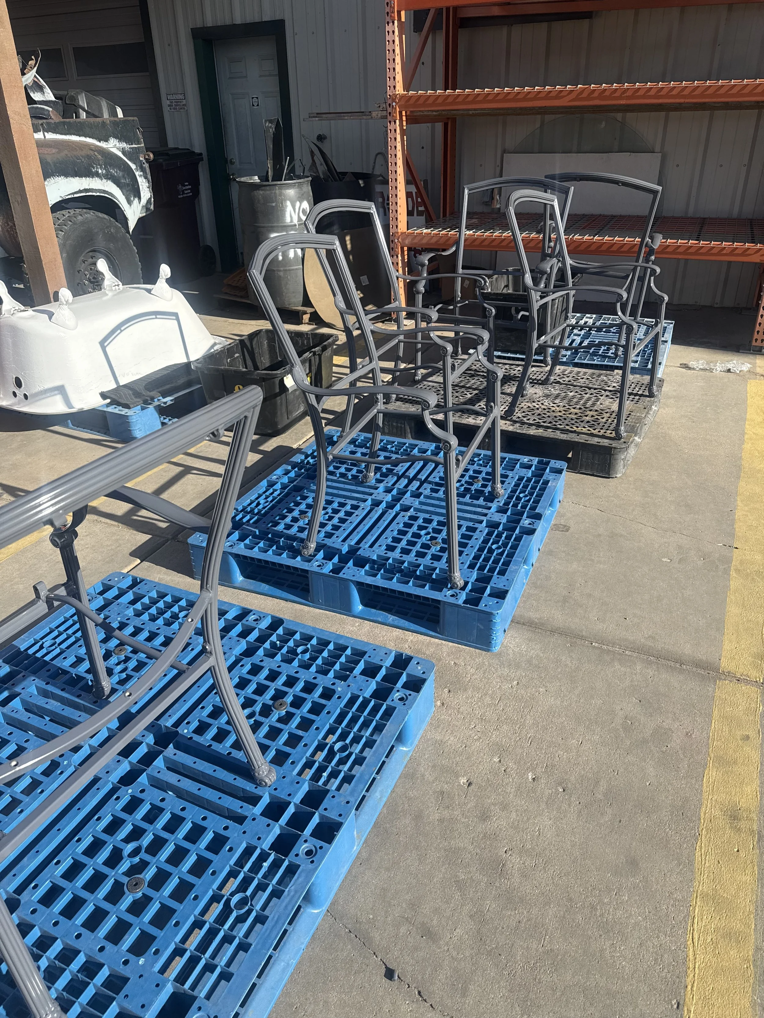 Powder Coated Table and Chairs