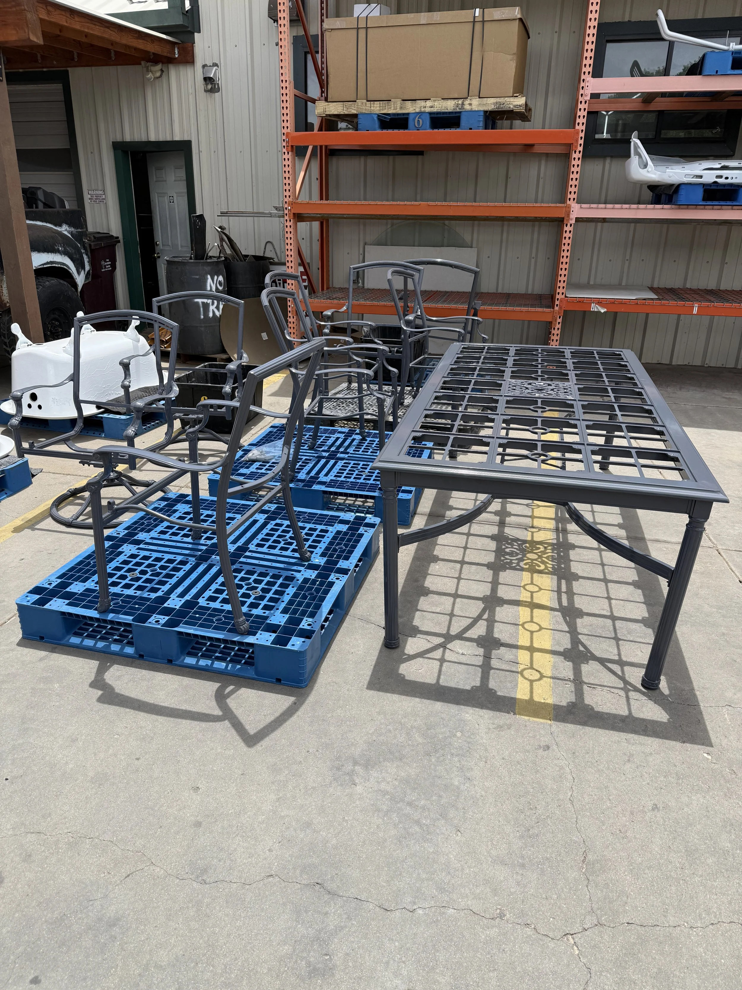 Powder Coated Table and Chairs