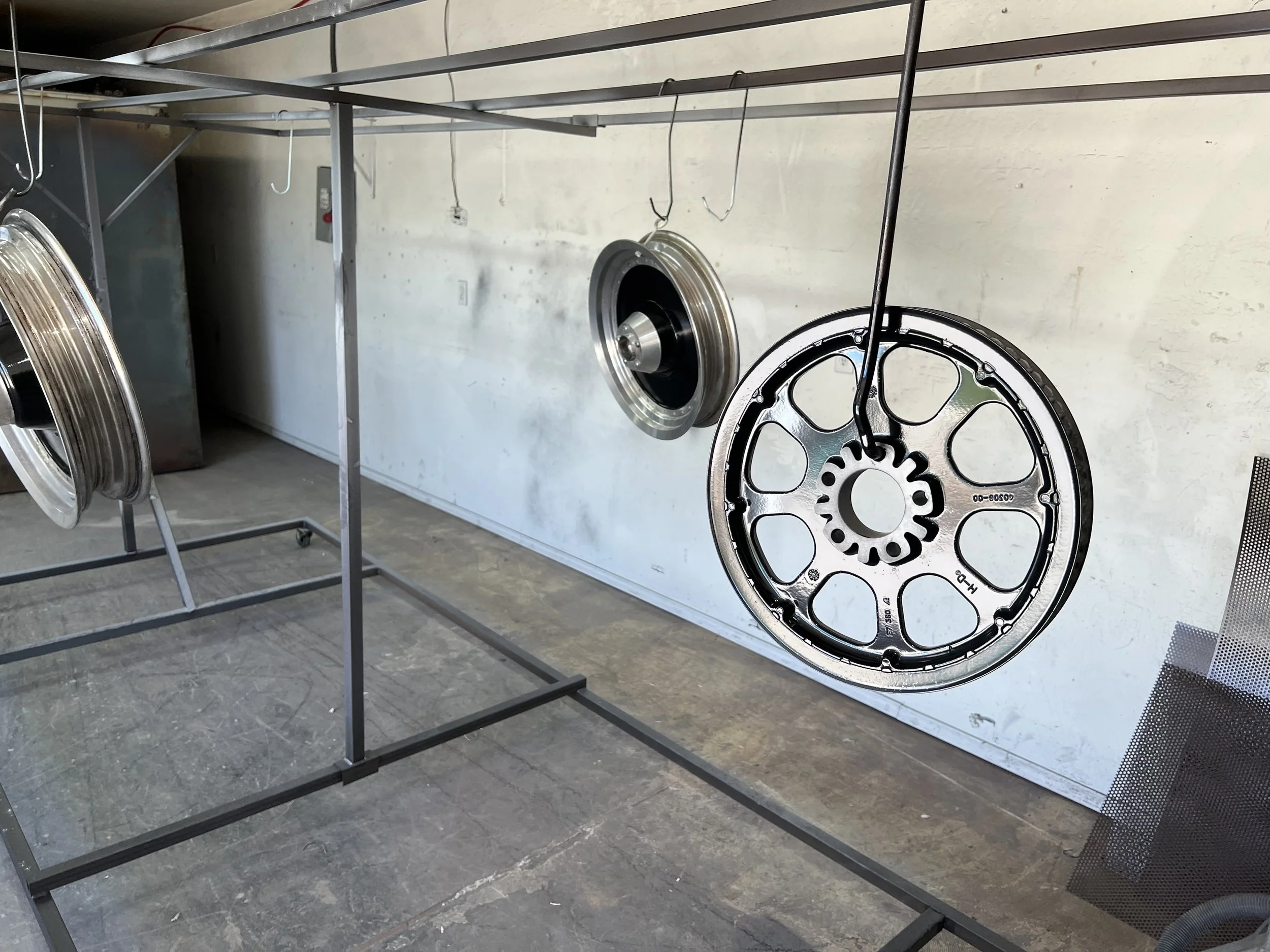 Powder Coated Harley Wheels