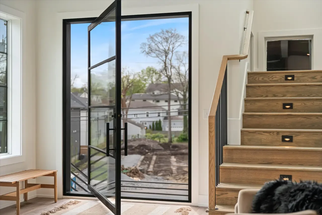 Super cool iron pivot door 