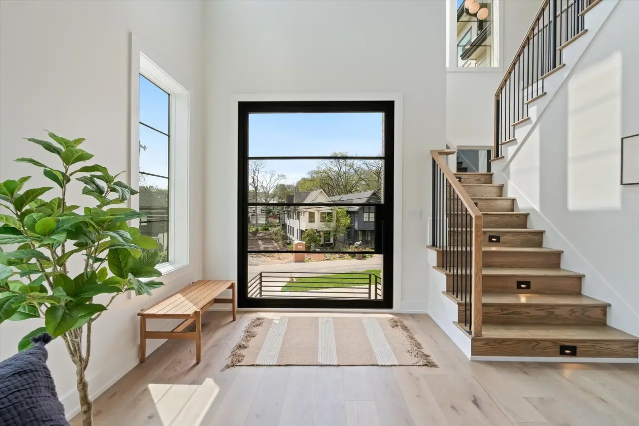 Custom Iron Pivot front door 