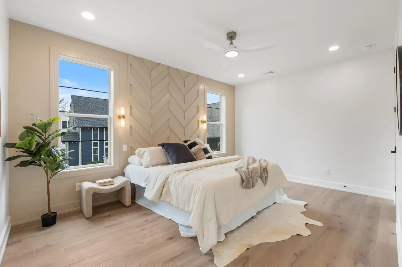 Jr primary accent wall 1x4 custom trim