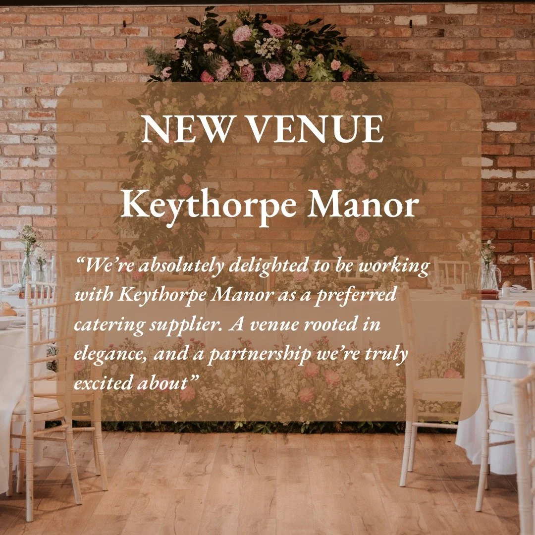 We&rsquo;re absolutely delighted to be working with @keythorpemanor as a preferred catering supplier.

Set within the Leicestershire countryside, with its beautifully converted oak barn and marquee space, it&rsquo;s a venue full of character, warmth,