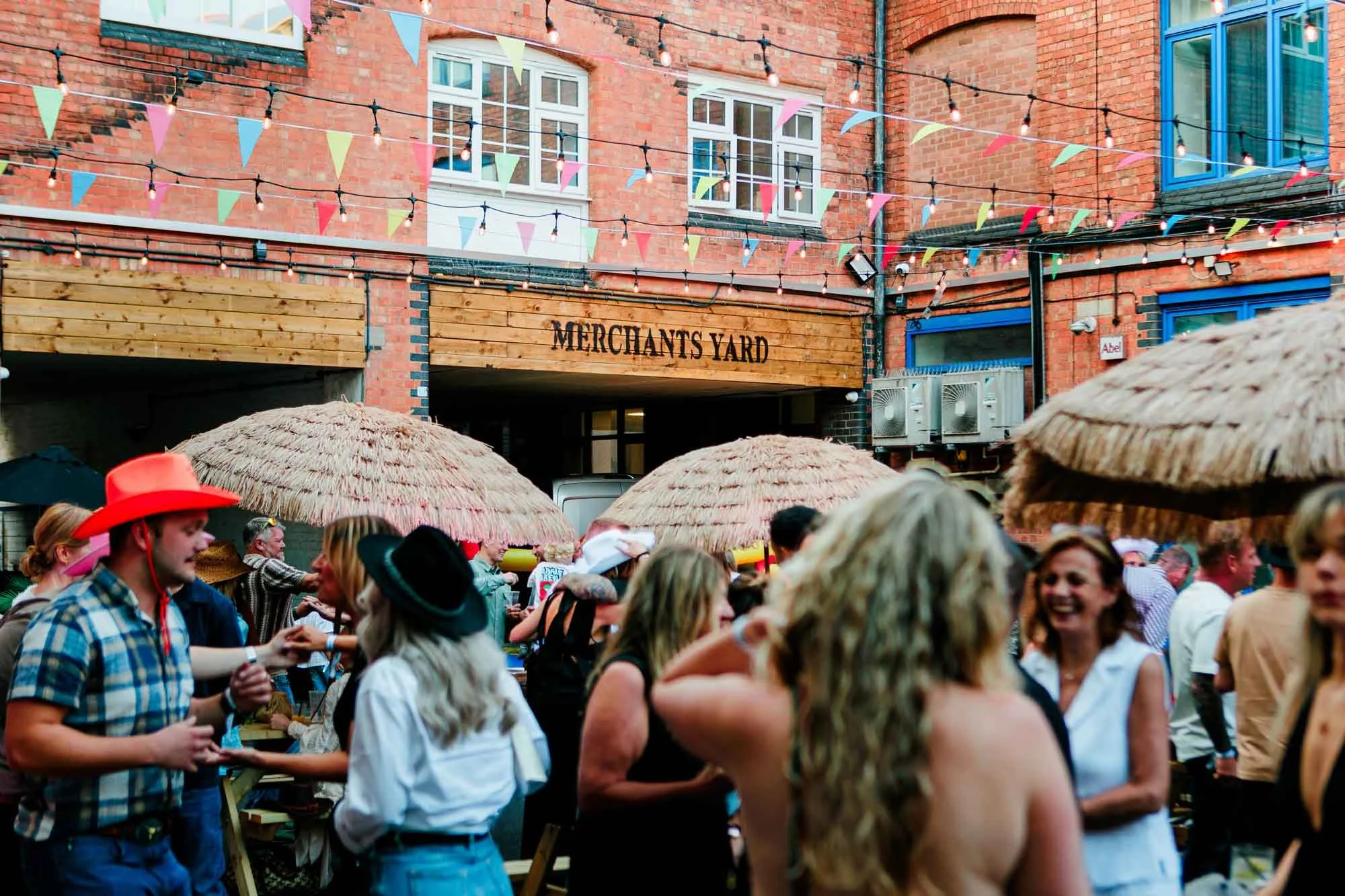 An image of Merchants Yard at Moonshine in Leicester, where Field & Larder bring their EMBER catering horsebox