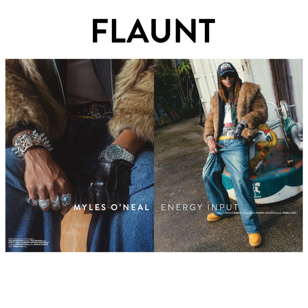 Myles O’Neal x Flaunt Mag (print)