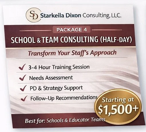 PACKAGE 4 CONSULTATION PACKAGE: School or Team Consulting (Half-Day)