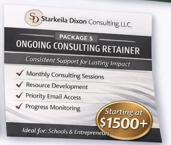 PACKAGE 5 CONSULTATION PACKAGE: Ongoing Consulting Retainer