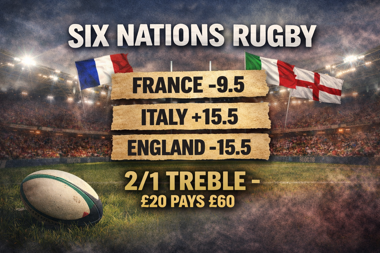 Six Nations 2026 Betting Preview: Outright Odds &amp; 2/1 Week 1 Treble
