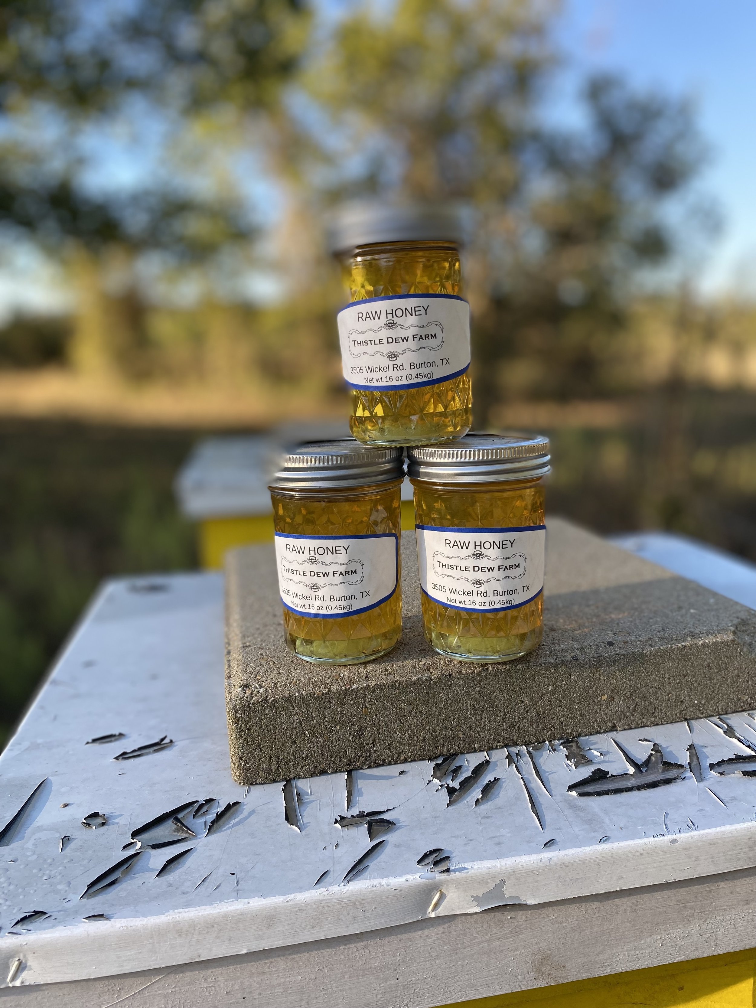 raw honey, Burton, TX