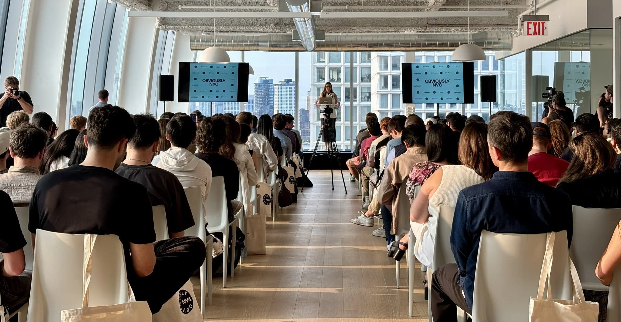 Julie Samuels delivers remarks at NYC AI Demos.