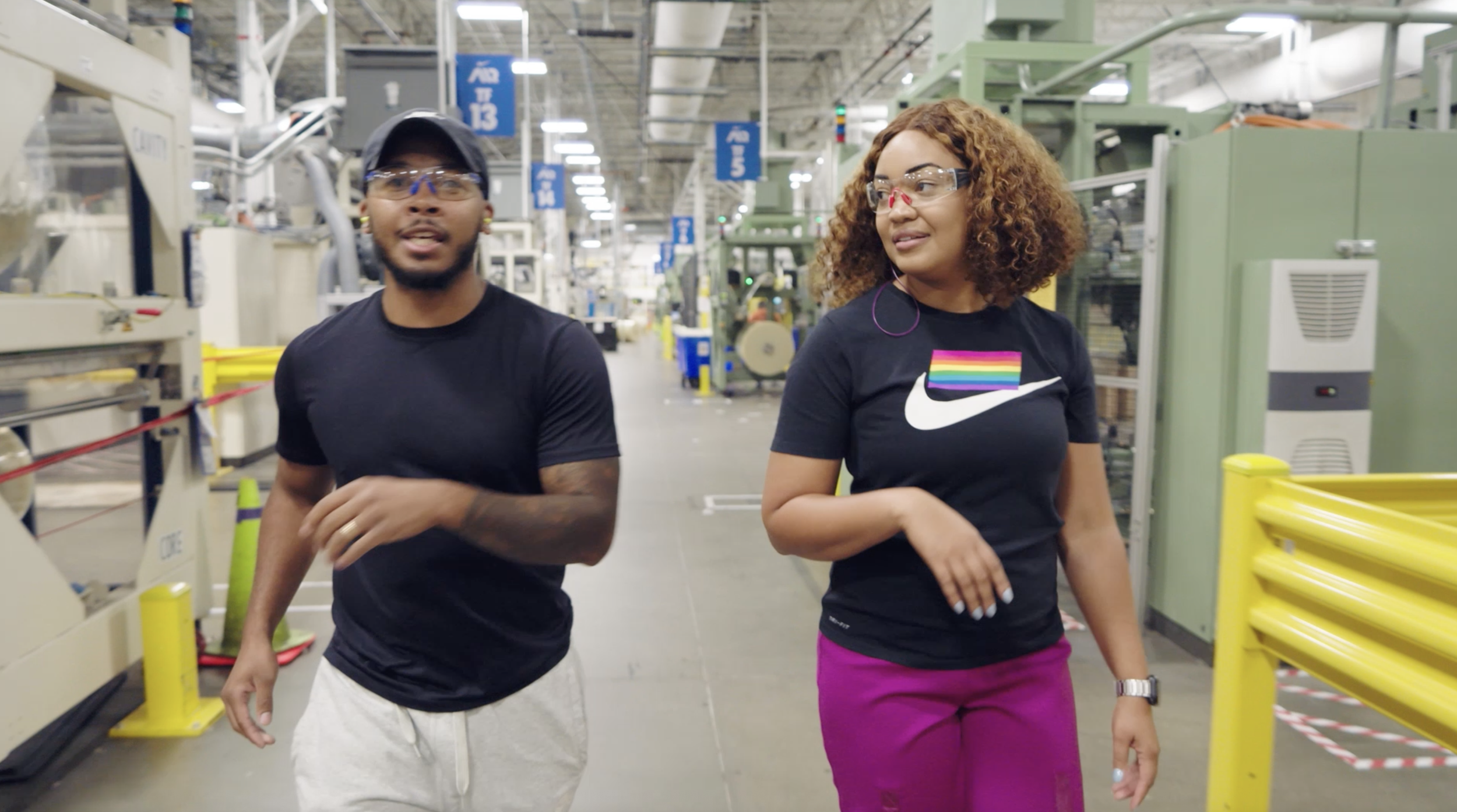 Nike employee featured in The Future Is in the Air talent attraction campaign.