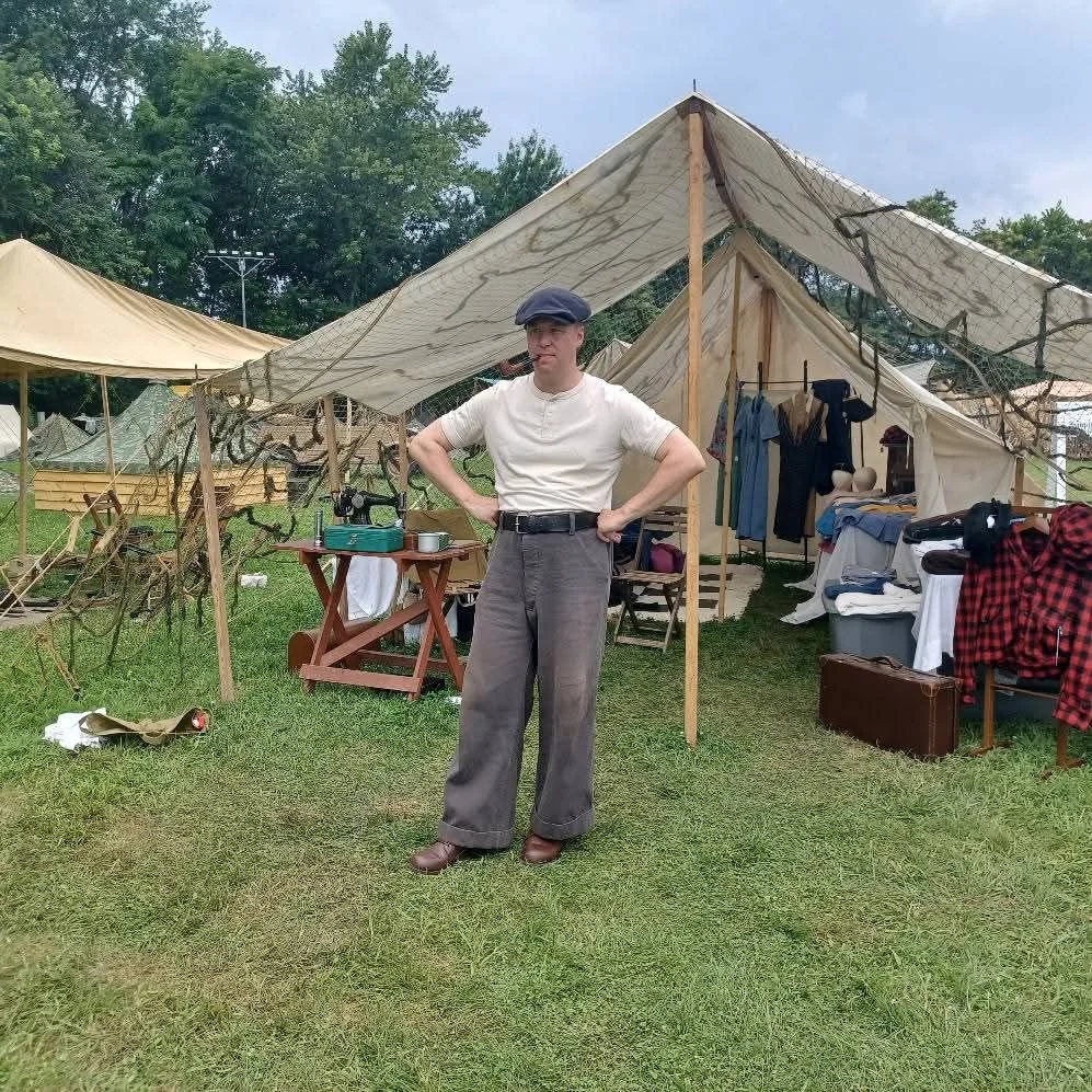 Green Corduroy Working Man's Trousers