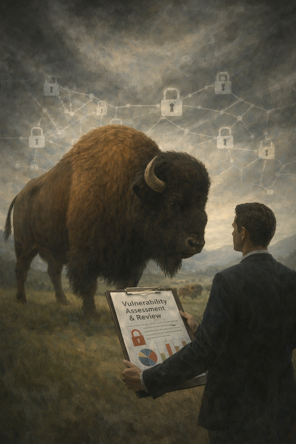 Bison imagery reflecting proactive vulnerability assessment