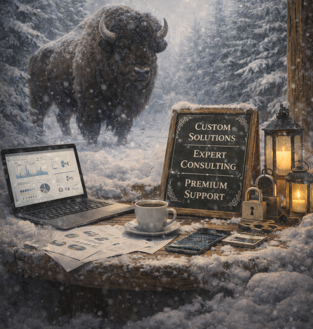 Bison imagery reflecting strength and trusted security guidance