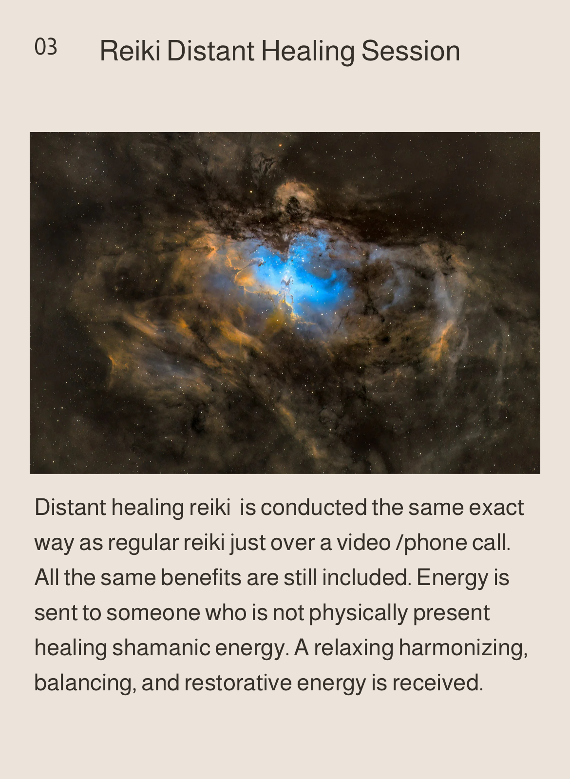 Shamanic Reiki Distant Healing Session