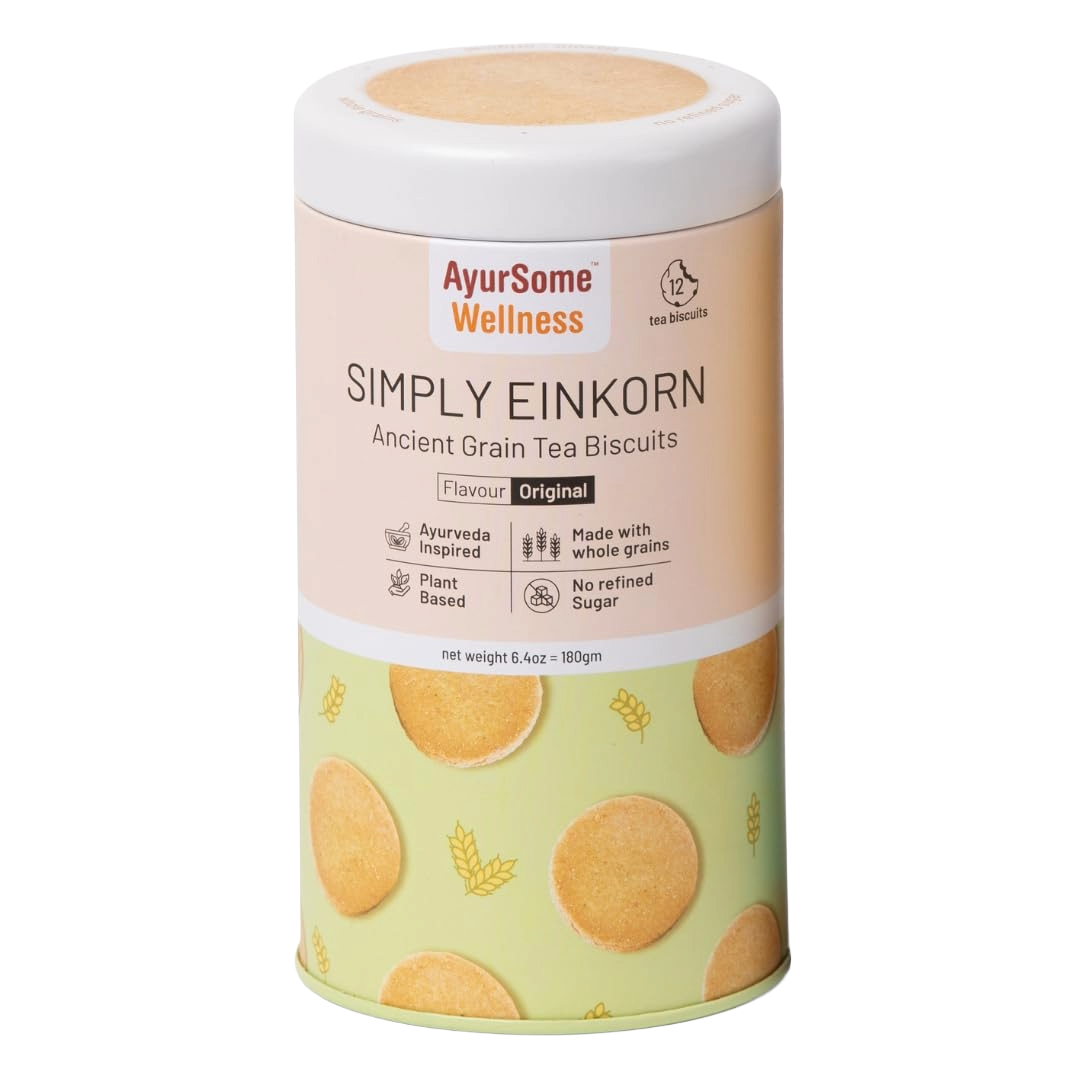 AyurSome Wellness Einkorn Tea Biscuits