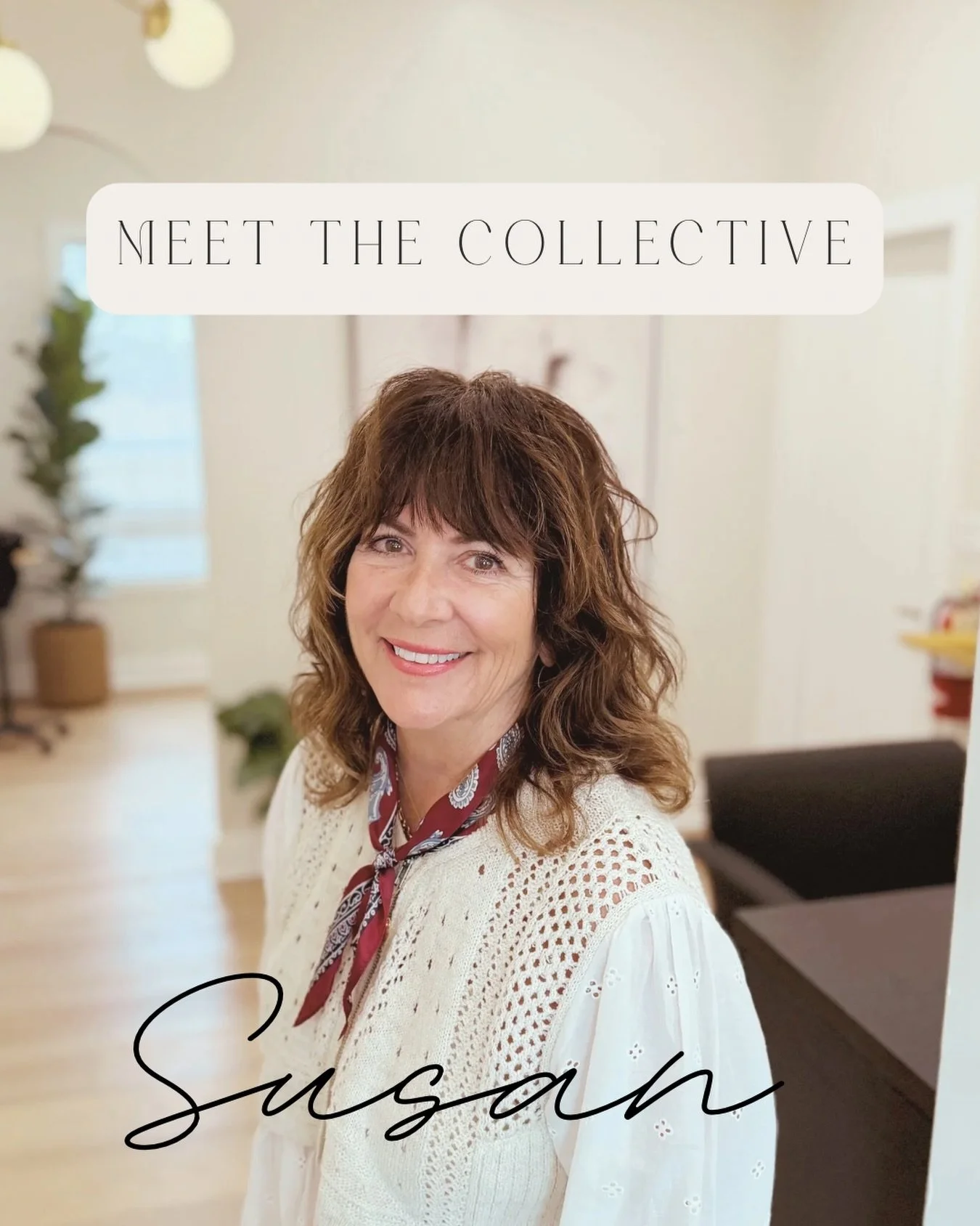 Meet Susan
She&rsquo;s spent decades perfecting her craft, owning successful salons in California and rubbing shoulders with some of the best in the industry.
She&rsquo;s known for precision cutting, razor work, and beautiful, natural gray coverage. 