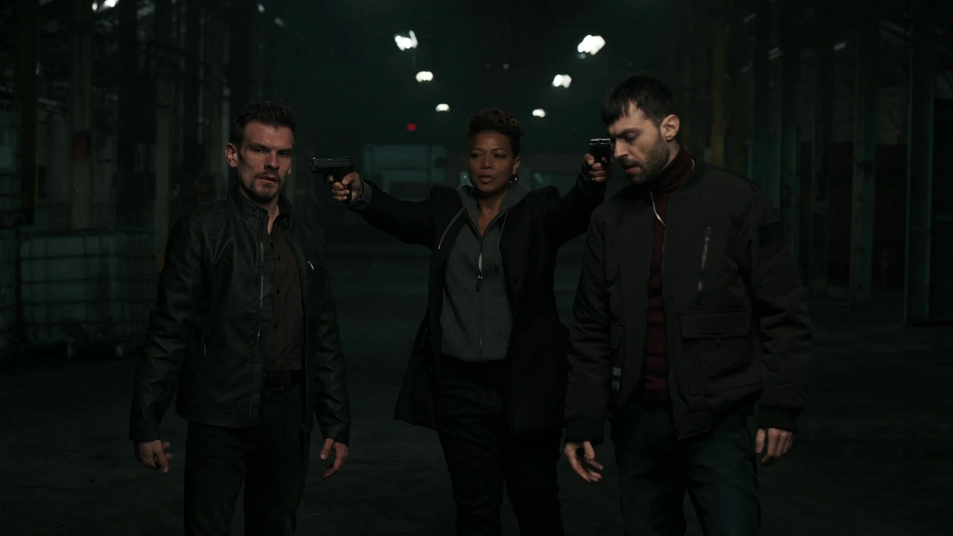 Ryan Czerwonko, Queen Latifah and Boris Granolic in 'The Equalizer (2021)' - Season 1