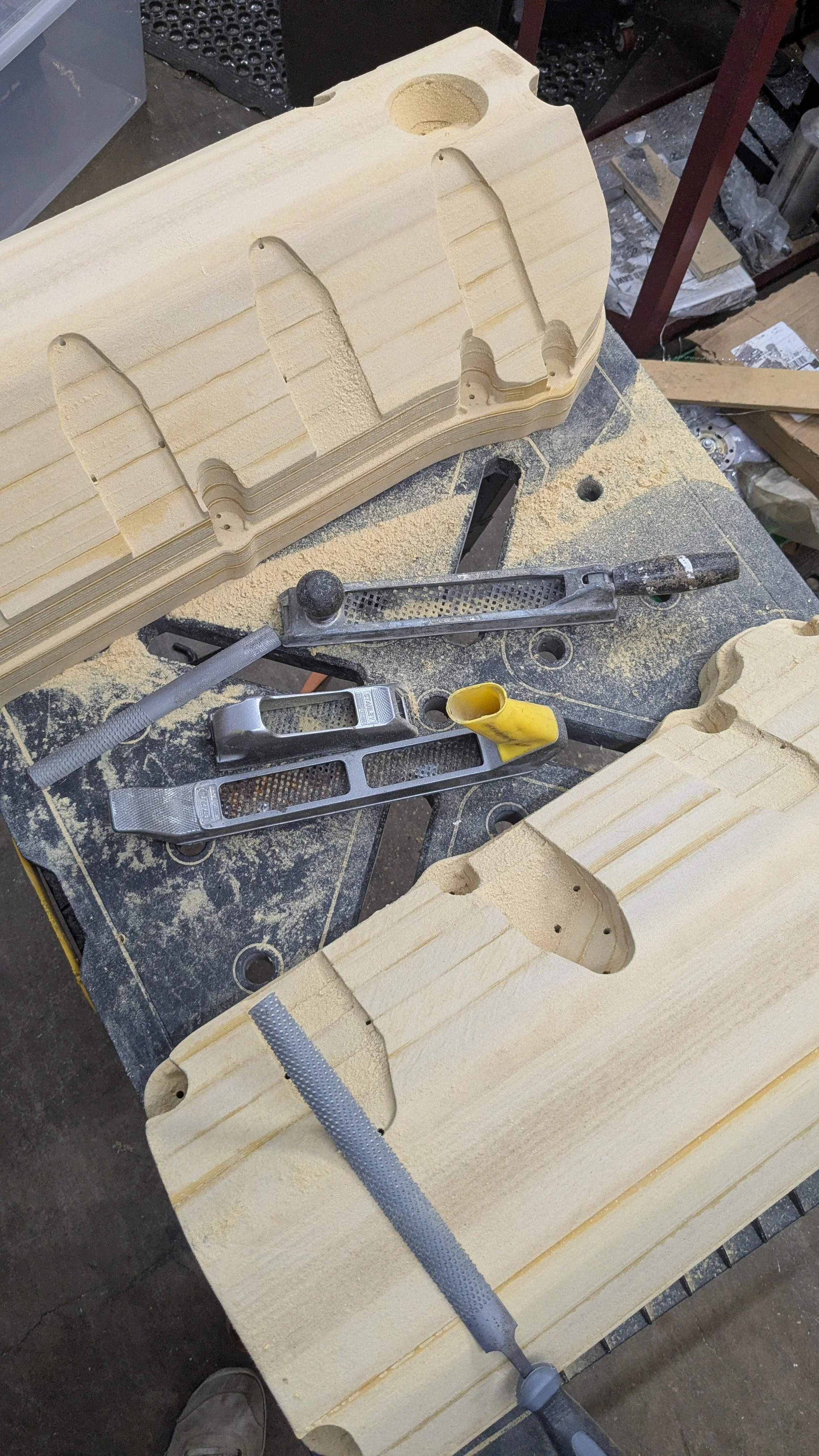 In process - making the mold for our Gen 3 Coyote Valve covers