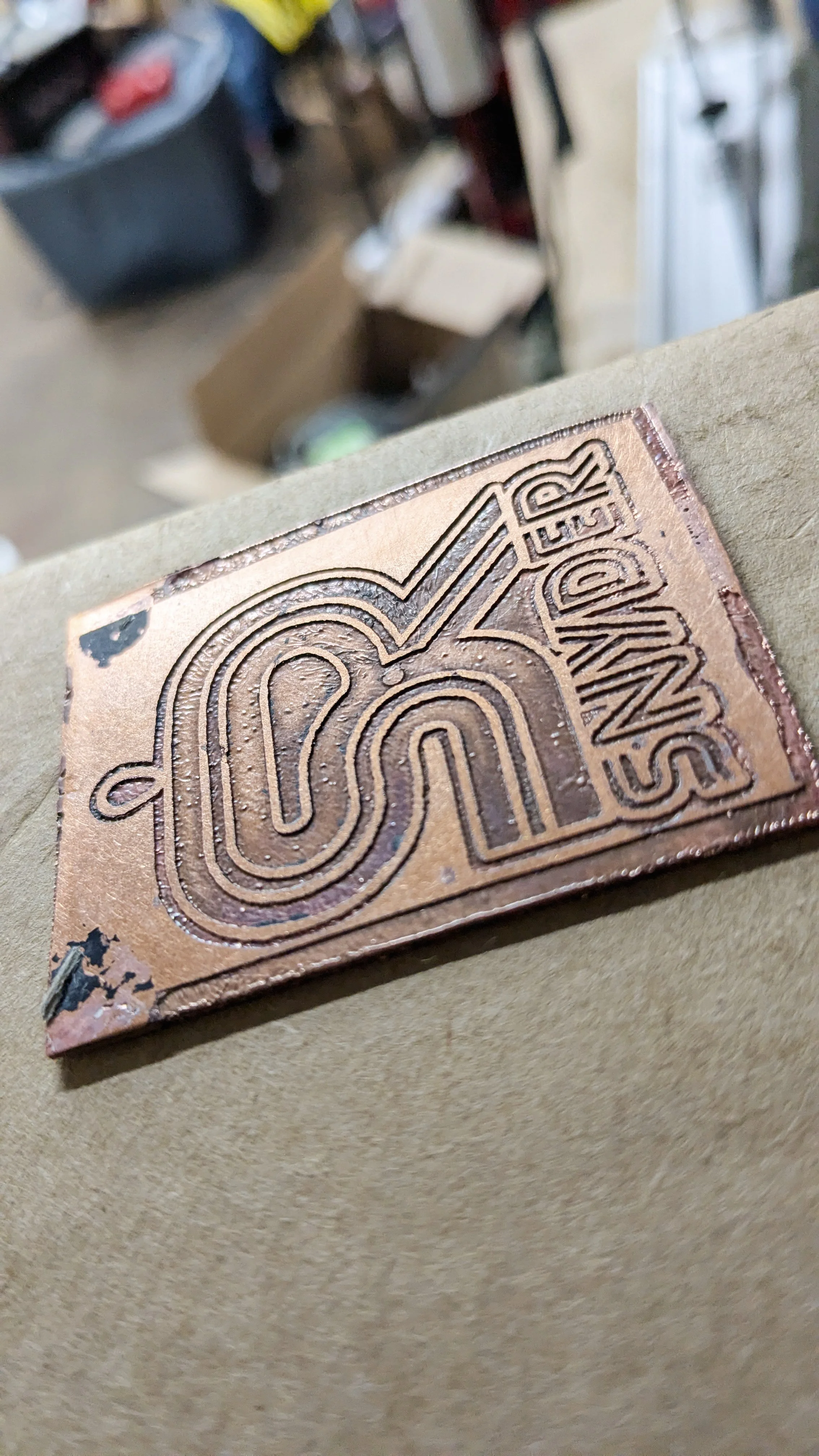 an experiment in metal etching