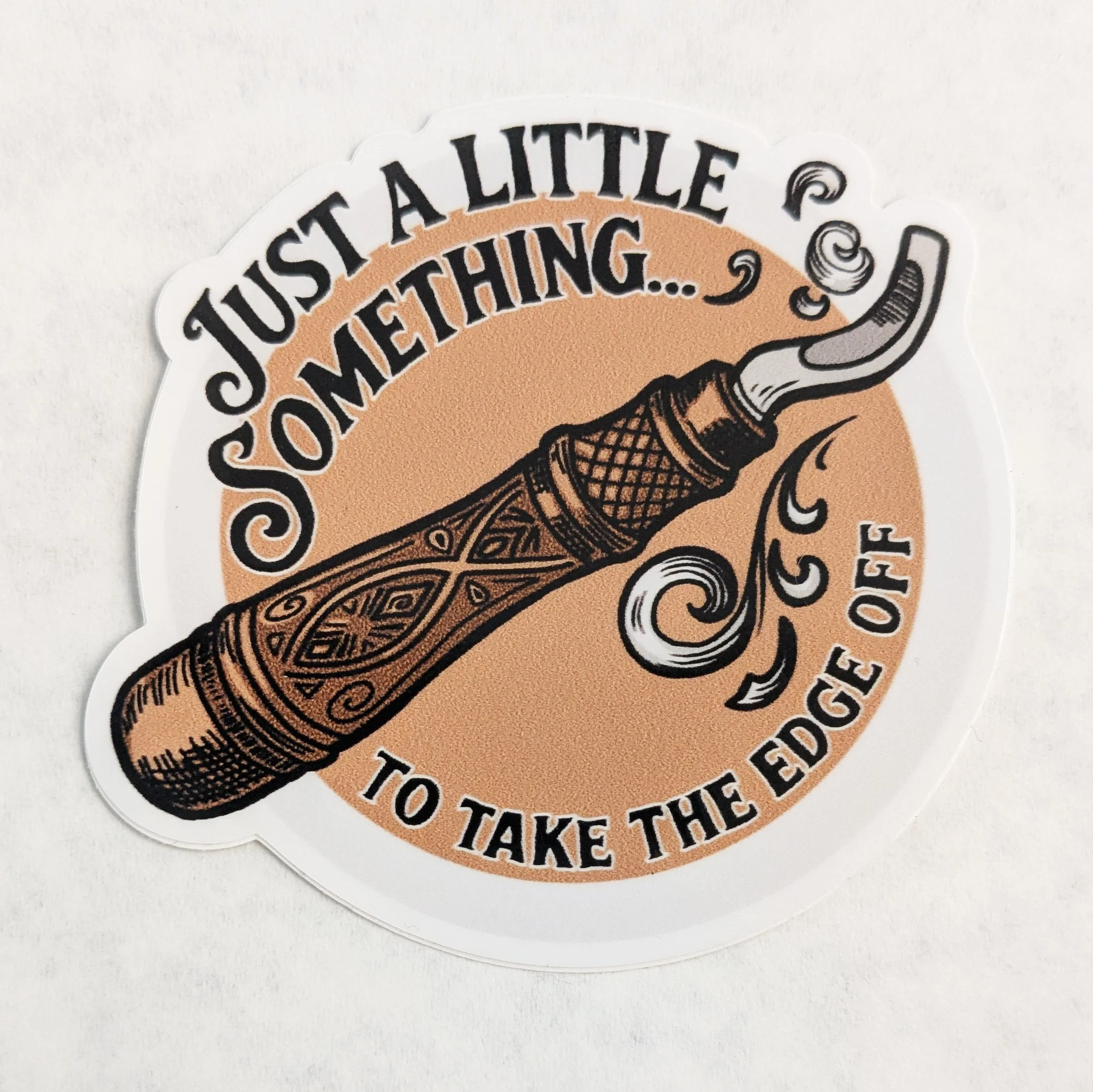 Deburr tool sticker
