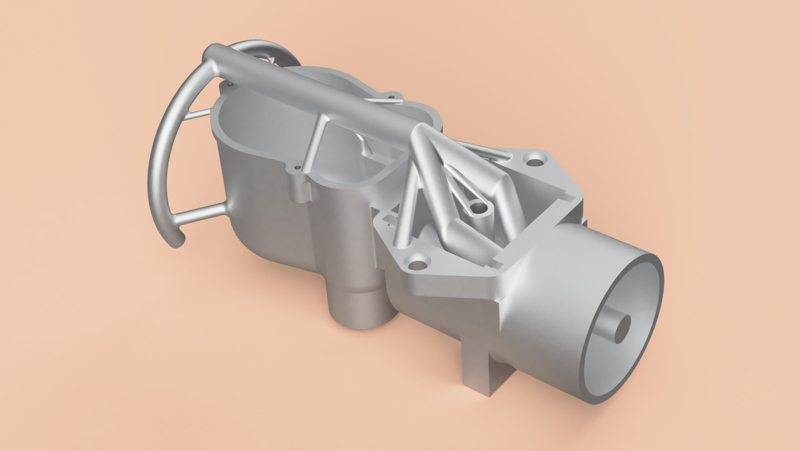 Geometric drawing of an outline square with sections divided by vertical, horizontal, and diagonal lines.