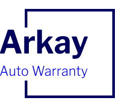 Arkay Auto Warranty logo with blue text and border
