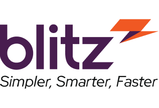 Blitz logo with the tagline "Simpler, Smarter, Faster" underneath.
